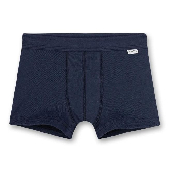 Sanetta Jungen Feinripp-Shorts auf 100% Organic Cotton mit Softbund, dunkelblau - 333577 