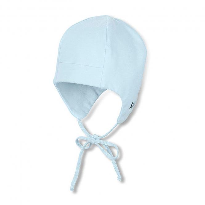 Sterntaler Baby Jungenmütze Erstlingsmütze zum Binden mit Ohrenschutz und UV-Schutz 50+, blau - 4001455-bleu 