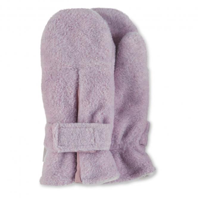 Mädchen Fäustlinge Handschuhe Fleece mit Klettverschluss "Falte", rosa -4301430 