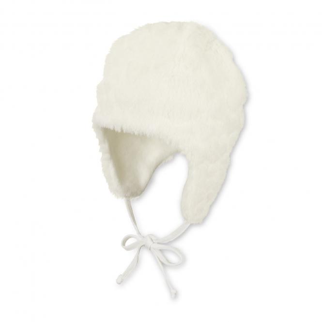 Baby Mädchen Mütze Inka-Mütze gefüttert Wintermütze zum Binden, beige - 4411933 