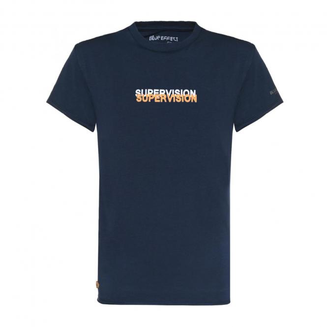 Jungen T-Shirt Sommershirt kurzarm "Supervision" ,dunkelblau -2211-6112 