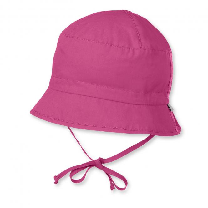 Mädchen Sommerhut zum Binden mit Schleife einfarbig, pink 