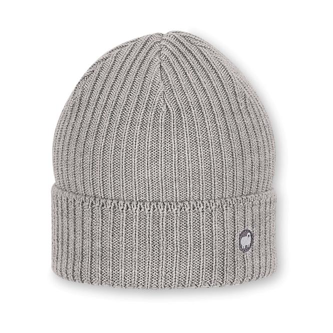 Kinder Jungen Wintermütze Strickmütze aus Baumwollflecce, grau - 4722106 