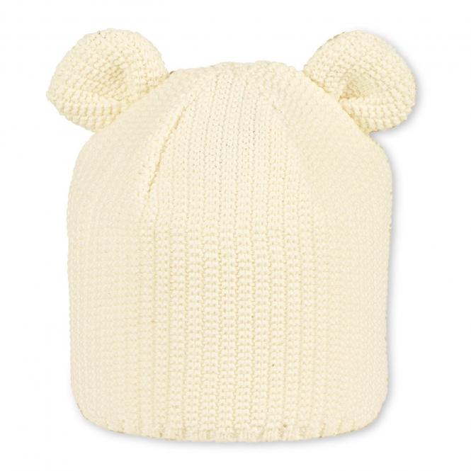 Baby Mädchen Strickmütze gefüttert einfarbig "Teddy", beige - 4701918 