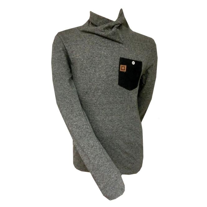Langarmshirt Rolli Jungen, grau 