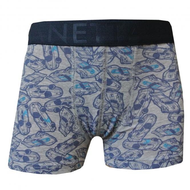 Jungen Unterhose Shorty Denim "Autos", hellgrau, grau - 333990 