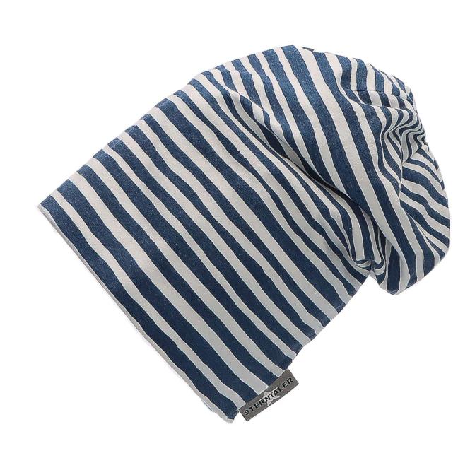 Sterntaler Jungen Slouch- Beanie, Übergangsmütze, gestreift, blau - 4002224-mitte 