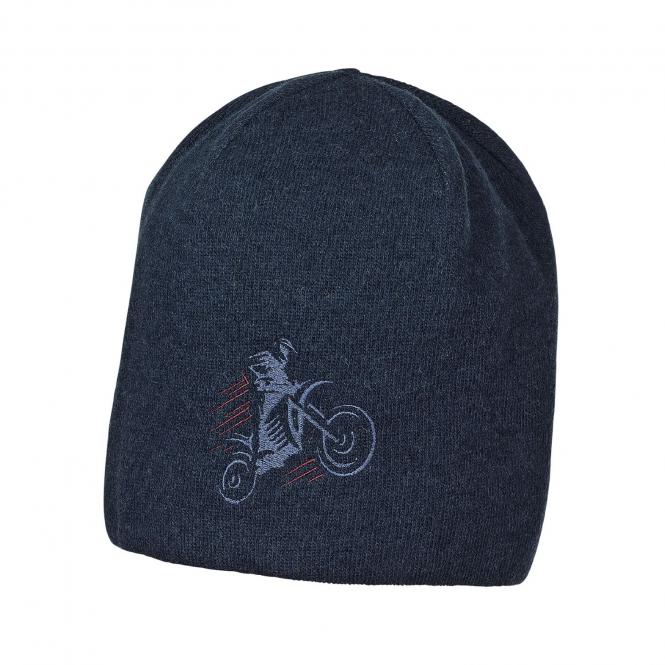 Jungen Wintermütze Beanie gefüttert "Motorrad", marine - 4621805 