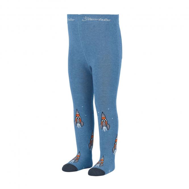 Jungen Baby Strumpfhose "Raketen ", blau - 8702002 