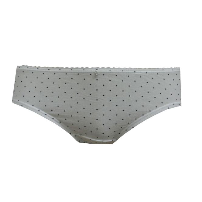 Mädchen Unterhose Slip gepunktet, weiß - 131086 