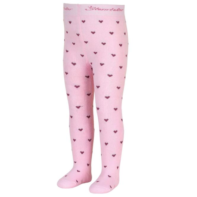 Mädchen Kinder Baby Winter Thermostrumpfhose mit Vollplüsch, Herzen, rosa - 8722206-rosa 