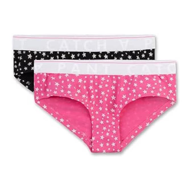 Mädchen Unterhose 2er Pack Slip, 2farbig - 30037 