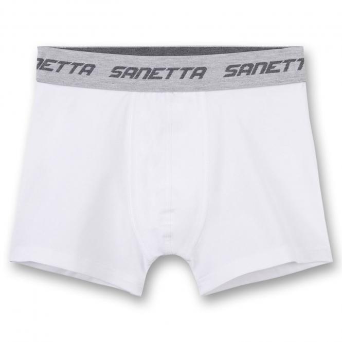 Jungen Unterhose Hipshorts Shorts "Webband Sanetta", weiß - 345614 