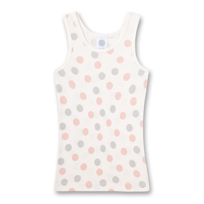 Sanetta Mädchen-Unterhemd Weiß Dots-Allover , weiß - 335121 