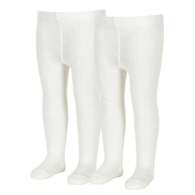 Mädchen Strumpfhose Doppelpack einfarbig, beige - 8601730, Größe 128 128 | ecru | 