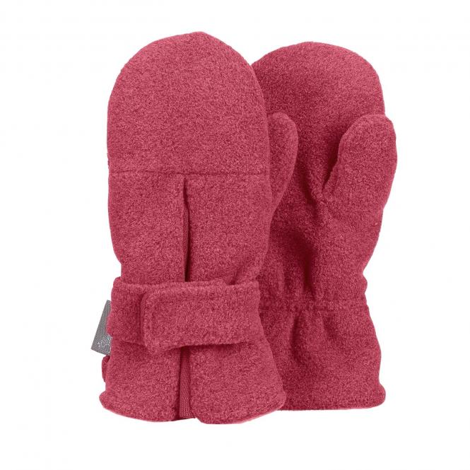 Mädchen Fäustlinge Handschuhe Fleece mit Klettverschluss "Falte", rot - 4301430 