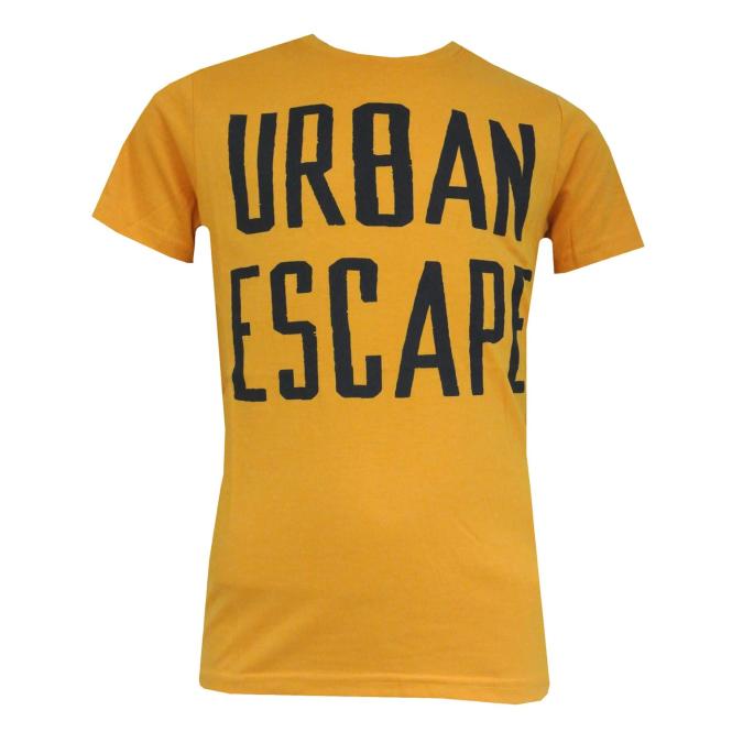 Jungen T-Shirt kurzarm Schriftzug, orange 