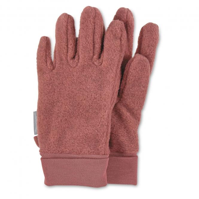 Mädchen Handschuhe Fingerhandschuhe Microfleece, hellrot -4331410,Größe 3 3 | hellrot mel. | 