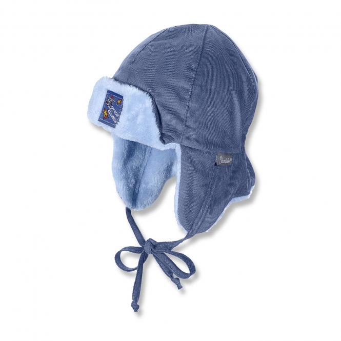 Kids Jungen Mütze Gliegermütze gefüttert, blau - 4601650 