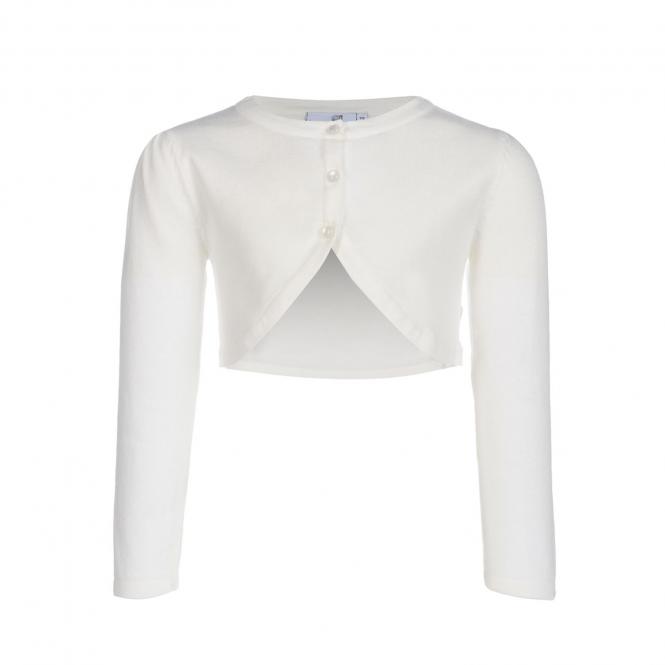 Mädchenbolero, Sweatjacke, cremefarben, Größe 116 116 | cremefarben | 
