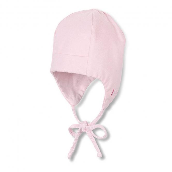 Sterntaler Baby Mädchenmütze Erstlingsmütze zum Binden mit Ohrenschutz und UV-Schutz 50+, rosa - 4001455-rosa 