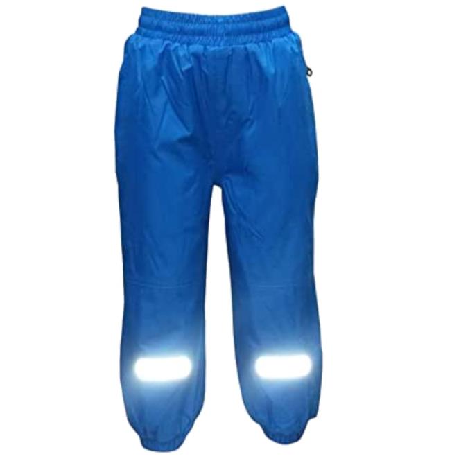 Mädchen Regenhose Skihose Schneehose Matschhose gefüttert mit Microfleece lichtreflektierende Elemente, blau – 4564324 