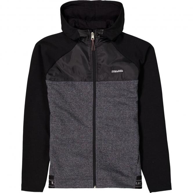 Jungen Jacke mit Kapuze, Jackentaschen, Reißverschluss und Gummibund, schwarz - G13464, Größe 176 176 | 1755 BLACK | 