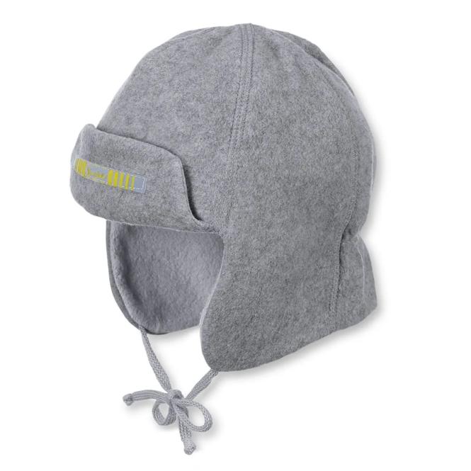 Jungen Fliegermütze Wintermütze, hellgrau - 4611650g 