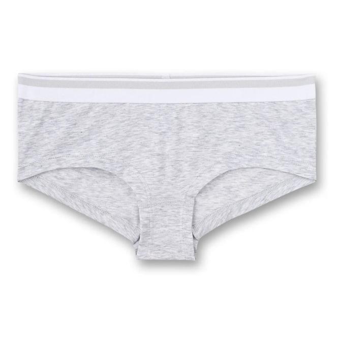 Sanetta Mädchen-Cutbrief Panty mit sportiven Webbund, graumelange - 346637 