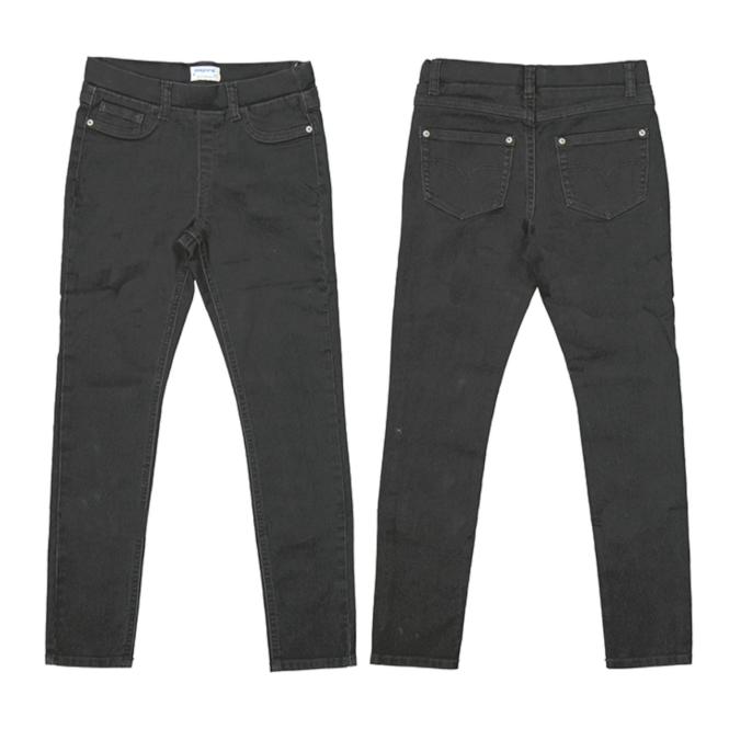 Mayoral Mädchen Jeans Skinny Fit mit Gummiband, schwarz - 5.78 