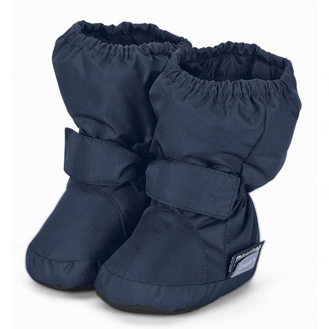 Baby Jungen Winterschuhe gefüttert wasserabweisend mit Klettverschluss einfarbig, marineblau - 5101510 