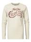 Jungen T-Shirt Langarmshirt meliert Petrol-Druck "Crude Oil", beige - B-FW18-TLR601 