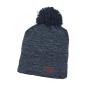 Jungen Mütze Beanie mit Bommel gefüttert meliert, marine - 4611818, Größe 47 47 | marine | 